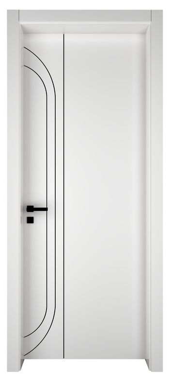 Polymer Wooden Room Doors European Style Luxury Interior Wood Door Modern Design