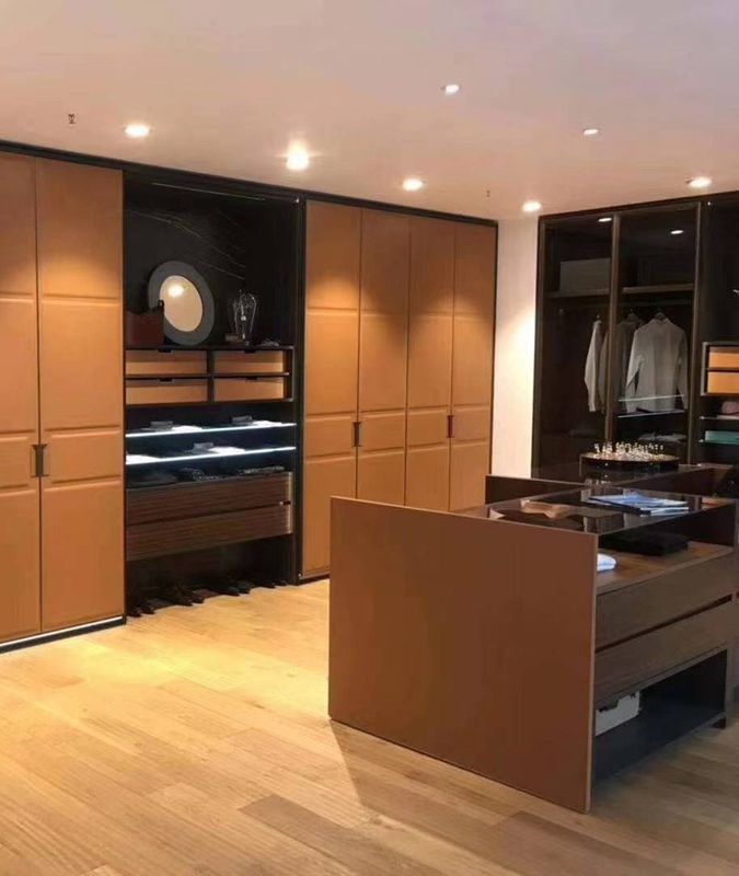 Modern Style Mr HDF Board Bedroom Wardrobe for Custom Made Walk-in Closet Furniture