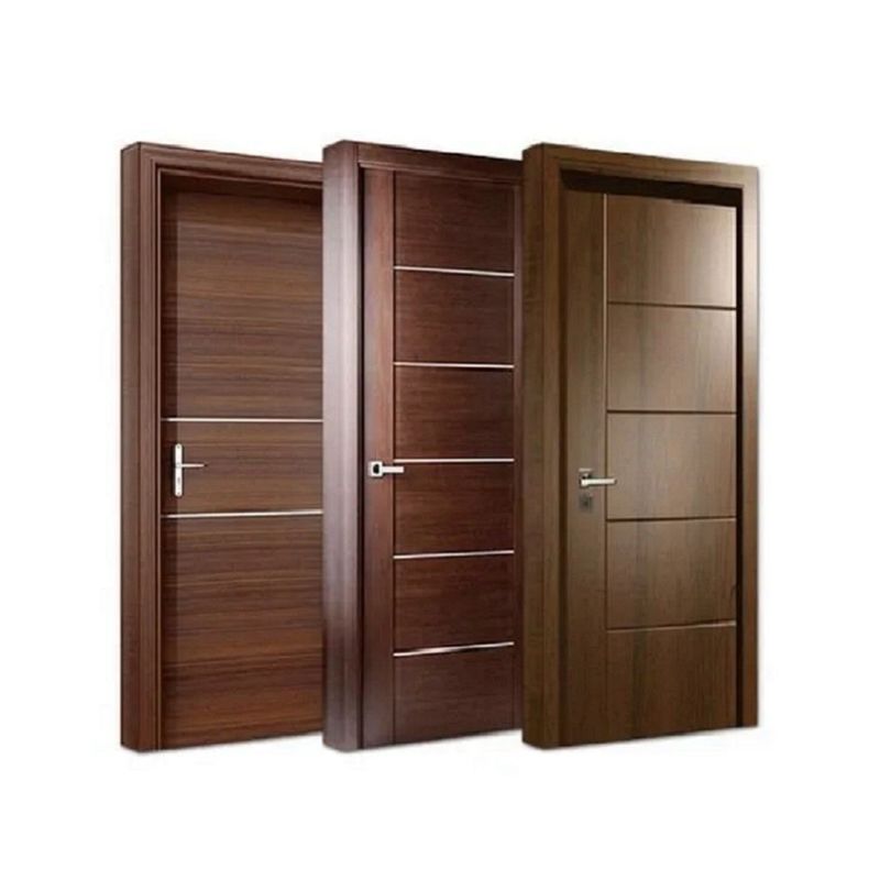MDF Board solid Wood veneer YALIG waterproof customized wooden interior door modern design interior home doors