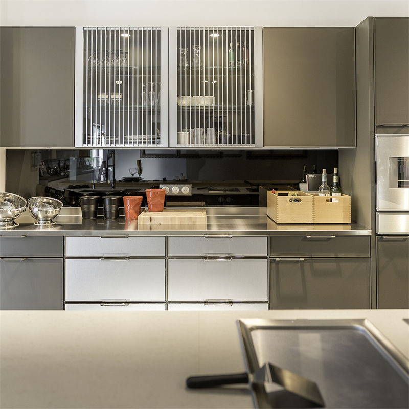 Highly ODM/OEM YALIG Quartz Stone Modular Cabinet Kitchen for Alibaba 2022 Luxury
