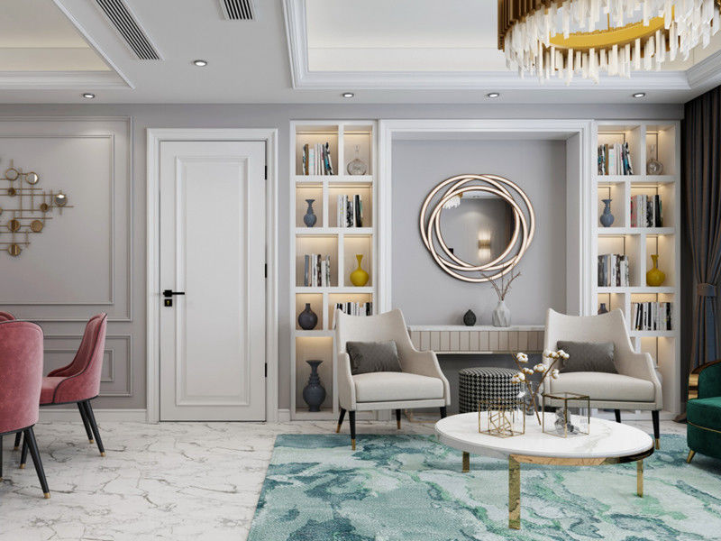 Modern Design Side Opening Veneer Interior Doors for Houses from Italy