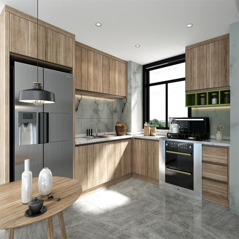 Modern Design YALIG Matte Colored Wooden Kitchen Cabinets with Drawers in White and Black