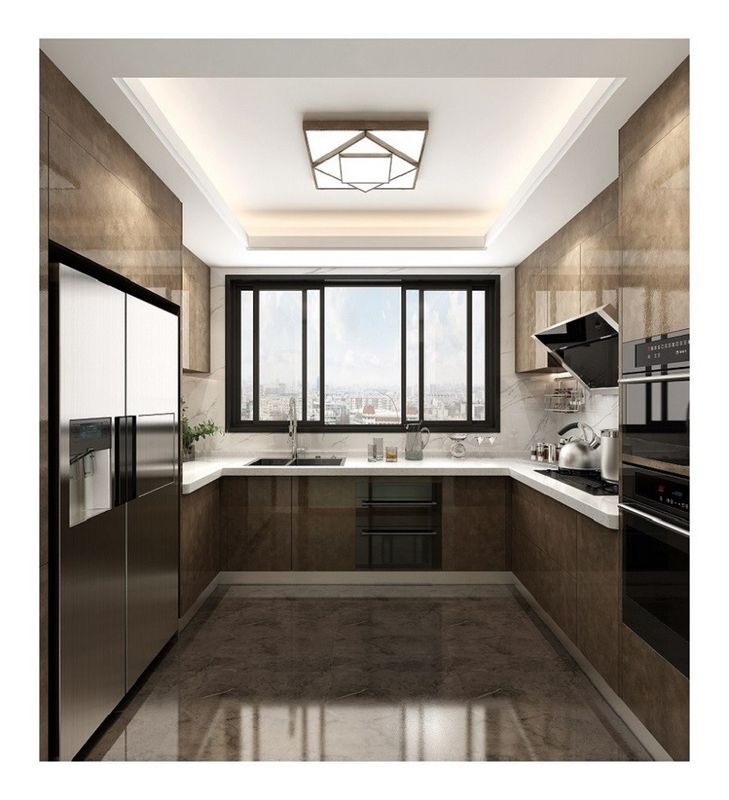 Durable Advantage Modern Design Style Kitchen Cabinets with Waterproof Fireproof Style