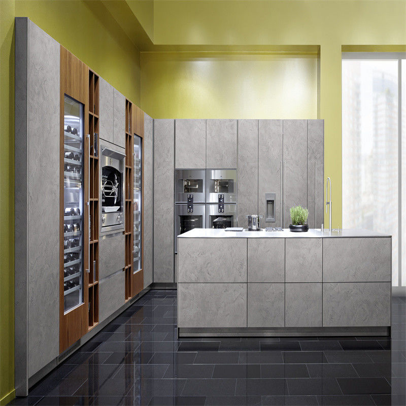 YALIG High End Gray Plywood Kitchen Cabinet with Waterproof and Fireproof Advantage