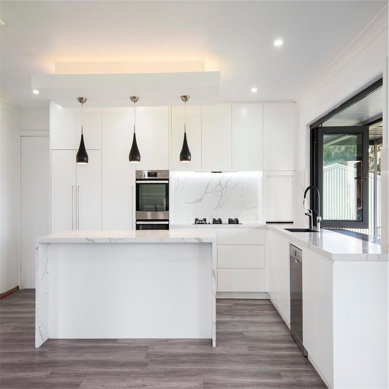 YALIG High End Gray Plywood Kitchen Cabinet with Waterproof and Fireproof Advantage
