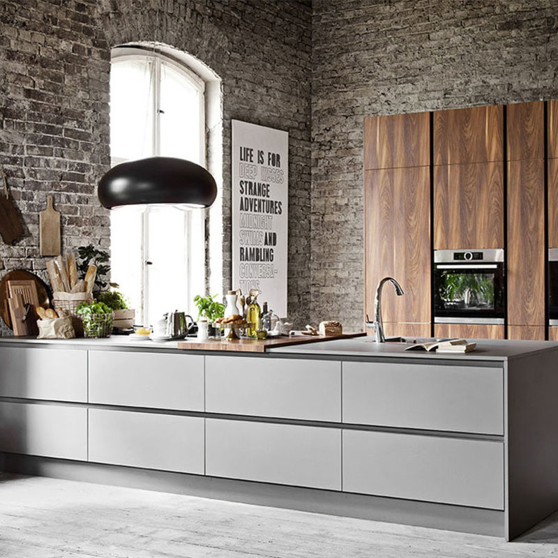 Customized Veneer Color Matte Kitchen Cabinets The Perfect Blend of Style and Function