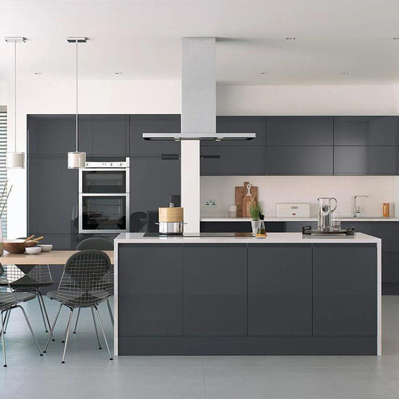 Customized Veneer Color Matte Kitchen Cabinets The Perfect Blend of Style and Function