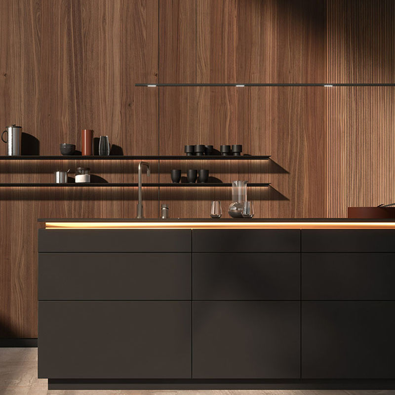 Customized Veneer Color Matte Kitchen Cabinets The Perfect Blend of Style and Function