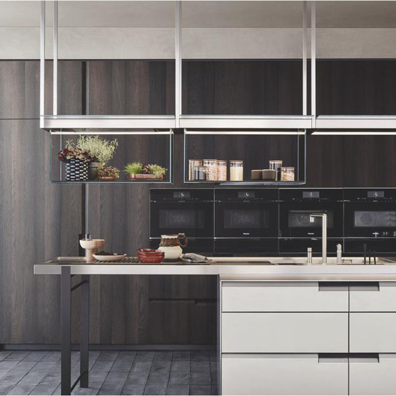 Customized Veneer Color Matte Kitchen Cabinets The Perfect Blend of Style and Function