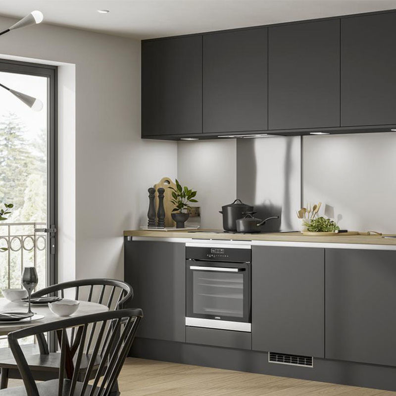 Customized Veneer Color Matte Kitchen Cabinets The Perfect Blend of Style and Function