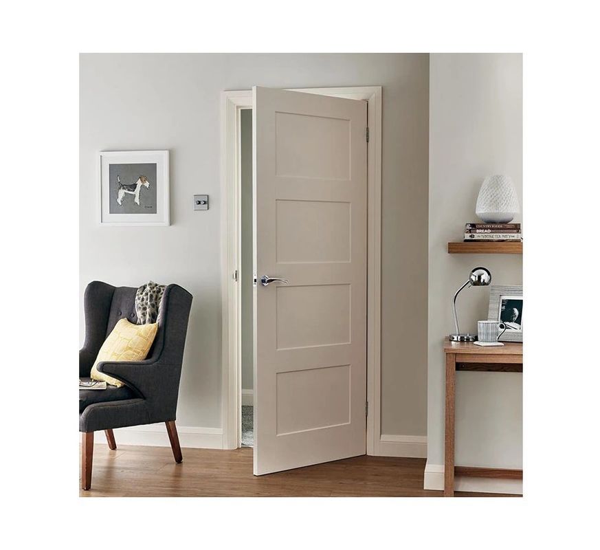 100% Environmental Protection Custom Size Modern Solid Wooden Interior Door for end Home