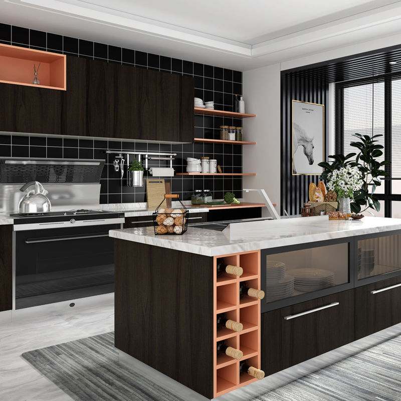 Advantageous Waterproof Fireproof European Villa Style White Shaker Kitchen Cabinets