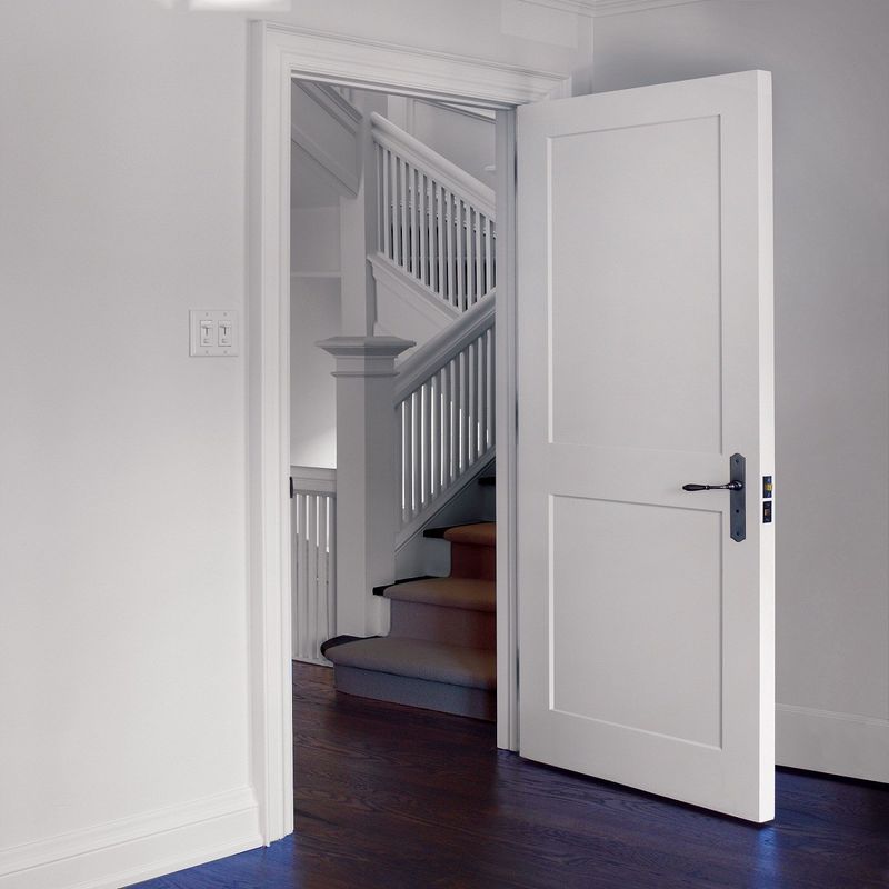 American Style Polymer Door Professional Custom Modern Design MDF Interior Room Door