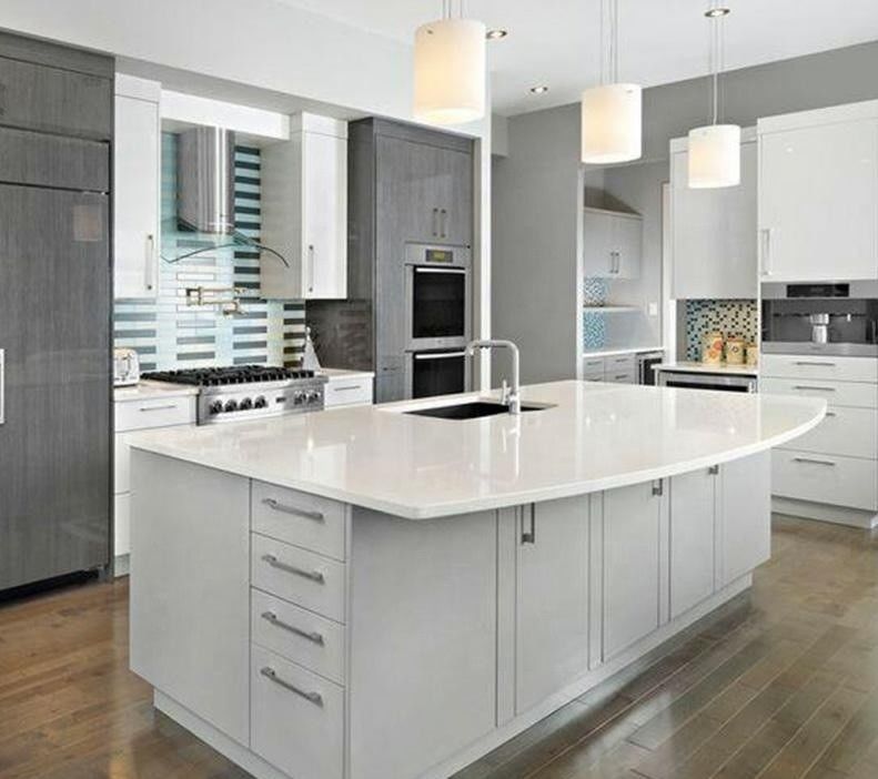 White Wooden Cabinet Sets for Renovation of Old Kitchen Modern Design Custom Cabinets