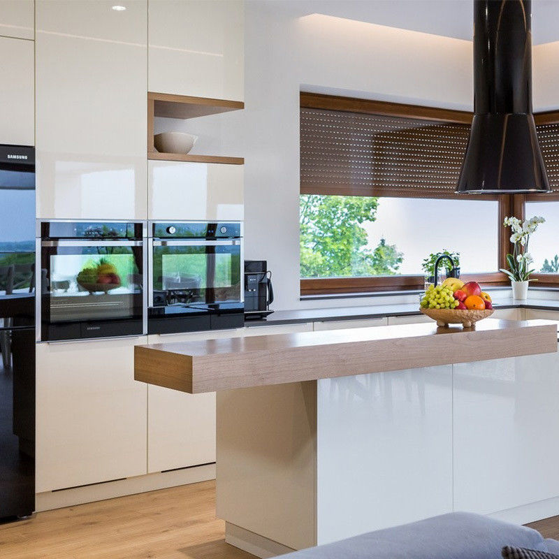 White Wooden Cabinet Sets for Renovation of Old Kitchen Modern Design Custom Cabinets