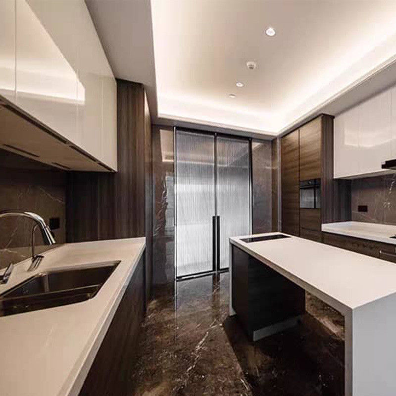 White Wooden Cabinet Sets for Renovation of Old Kitchen Modern Design Custom Cabinets