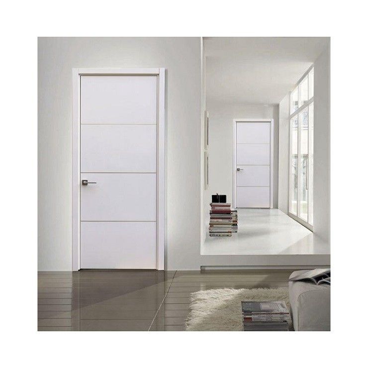Modern Luxury Interior Wood Door High End Custom Polymer Door for Simple Installation