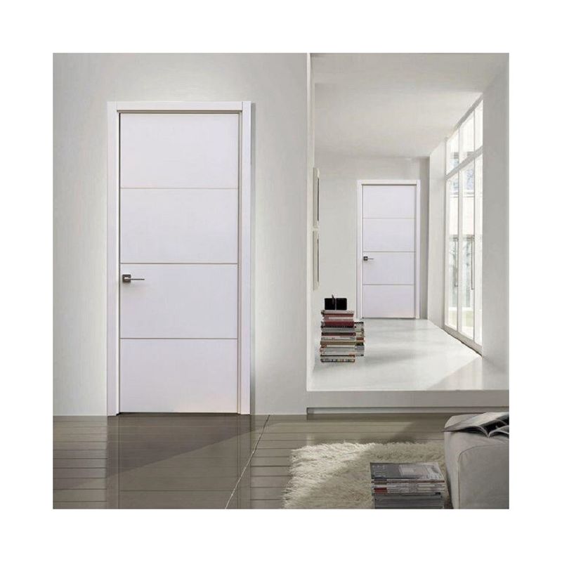 Solid Wood Security Side Opening Interior Bedroom Door with Simple Installation Design