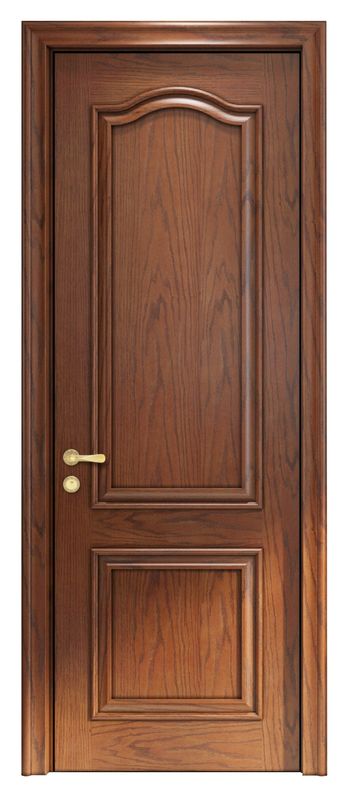 Solid Wood Security Side Opening Interior Bedroom Door with Simple Installation Design