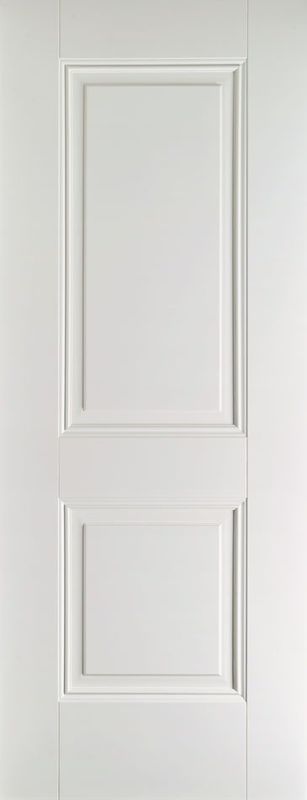 MDF Material Customized Size White Interior Bedroom Door with Frame and Side Opening