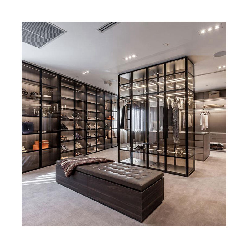 Home Villa Hotel Apartment Wardrobe Furniture in Modern Style with Custom MR HDF Board