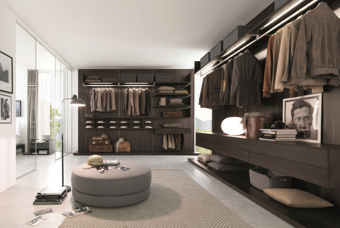 Home Villa Hotel Apartment Wardrobe Furniture in Modern Style with Custom MR HDF Board