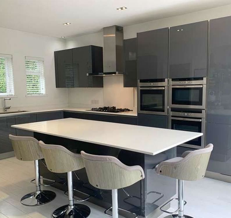 Customized Veneer Color Lacquer Surface Treatment for Kitchen Furniture Cabinetry