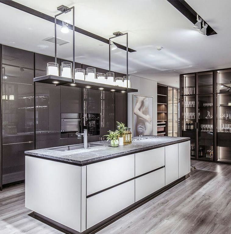 Customized Veneer Color Lacquer Surface Treatment for Kitchen Furniture Cabinetry