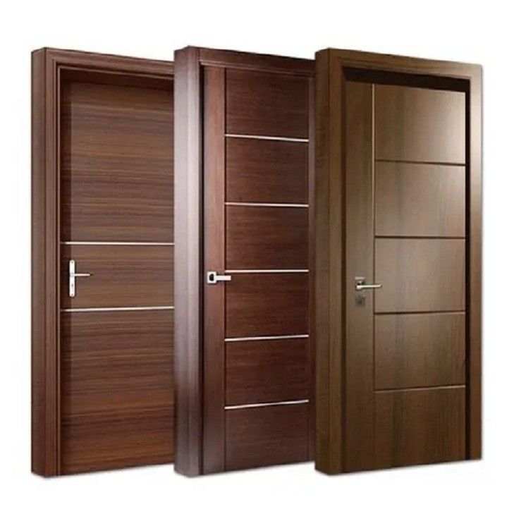 Customized Size 100% Environmental Protection Luxury Solid Wood Interior Door for House