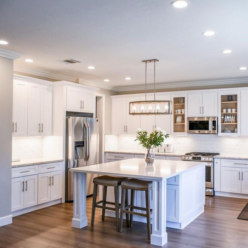 Luxurious High End Kitchen Cabinet Set with Fine Workmanship and Wooden Shaker Design