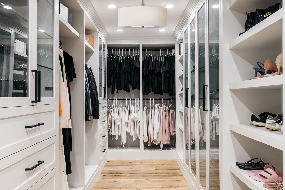 MR HDF Board Contemporary Design Style Walk-in Closet Wardrobe for Bedroom Furniture