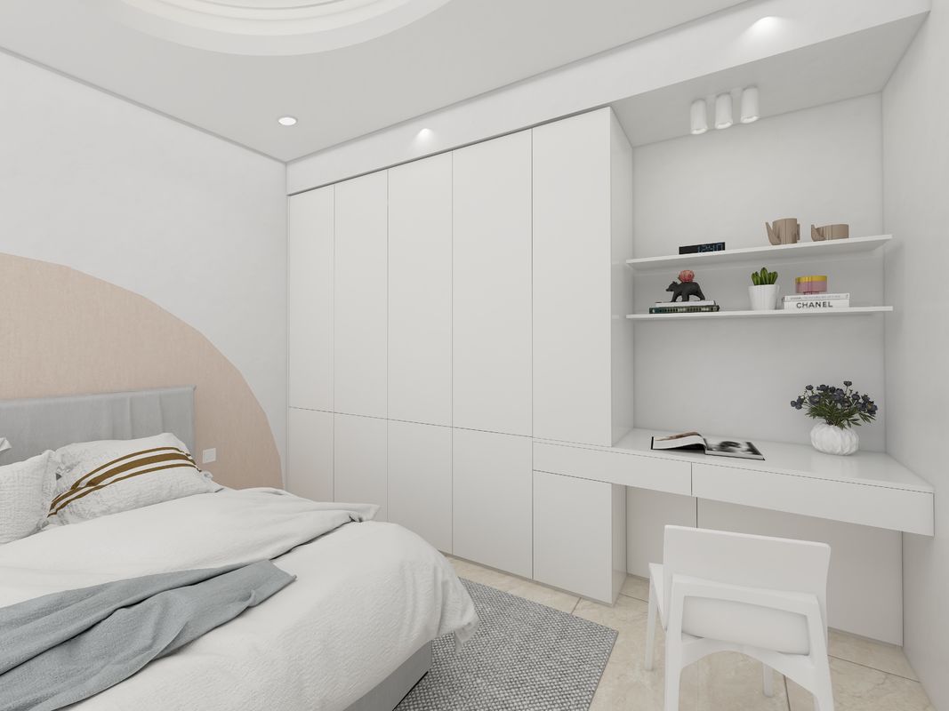 High End Wooden Children Wardrobe Cabinet Design for Custom Made Bedroom Wall Wardrobe