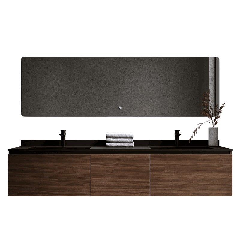 Euro Style Bathroom Vanity with Customized Width and MR-MDF Carcase Material from Top