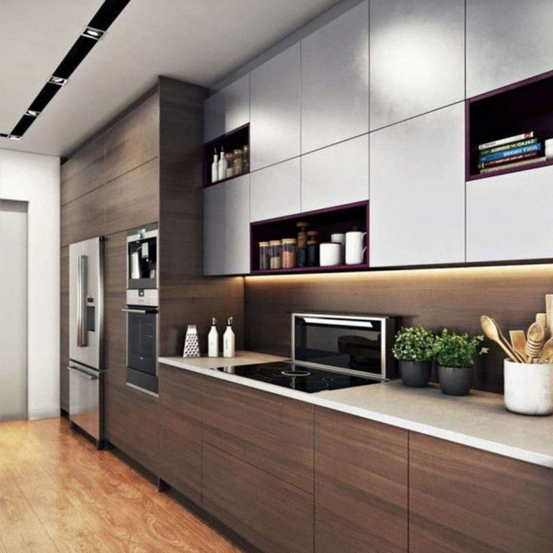 Solid Wood Kitchen Wall Cabinet in Modern Design with Customized Size and Waterproof