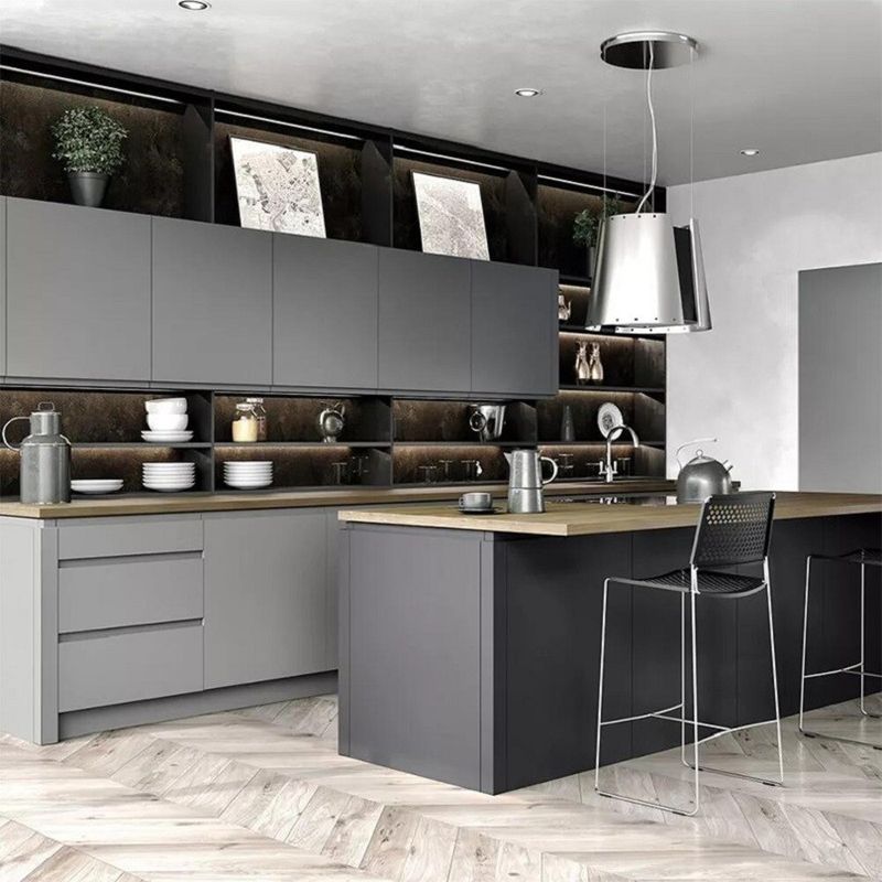 Waterproof Fireproof Advantage Italian Style Luxury Kitchen Cabinet for Apartment Sale