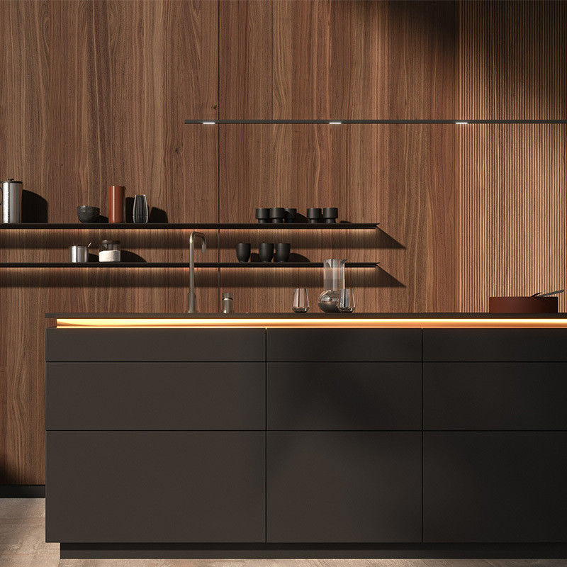 Waterproof Fireproof Advantage Italian Style Luxury Kitchen Cabinet for Apartment Sale