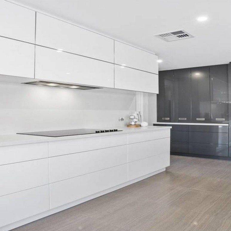Customized Veneer Color High Glossy Smart Wooden Kitchen Cabinets for Kitchen Makeover