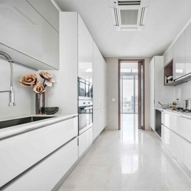 Customized Veneer Color High Glossy Smart Wooden Kitchen Cabinets for Kitchen Makeover