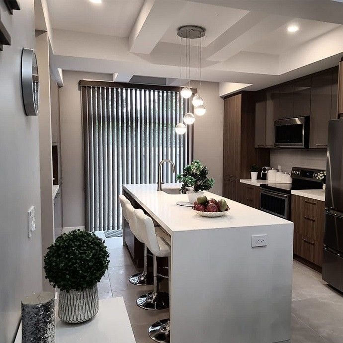 Custom Matte Kitchen Cabinet for End Modern Smart Kitchens in Villas and Apartments