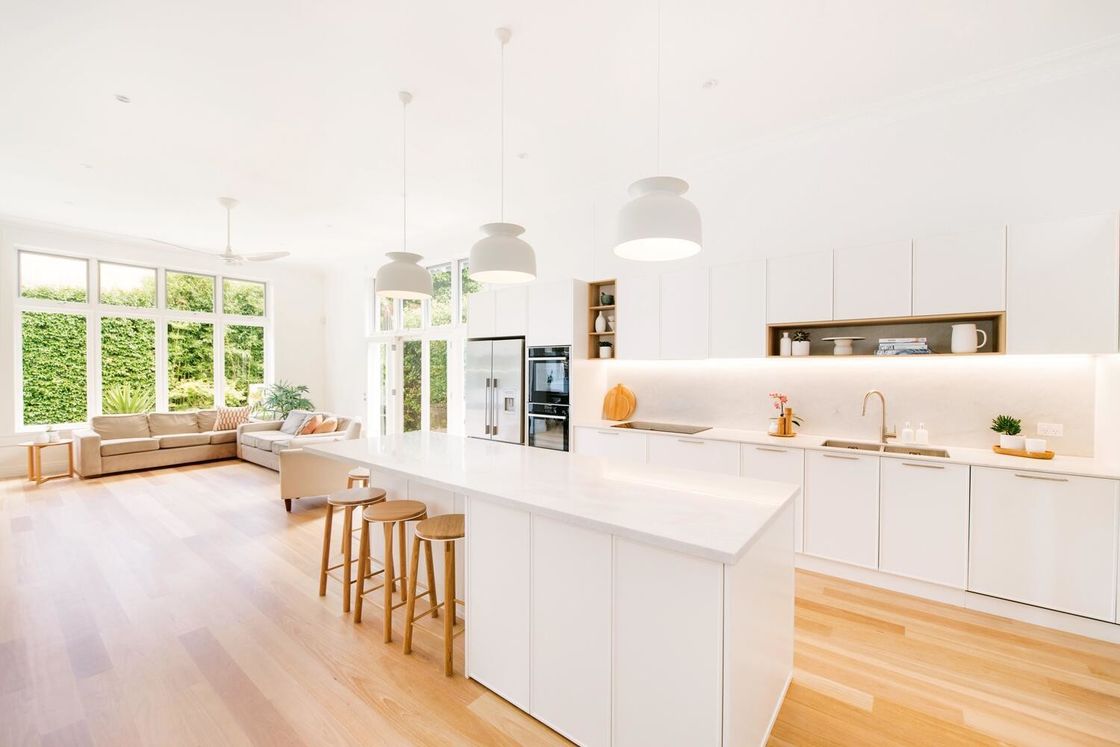 Mdf Modular Asses Modern Cupboard Sets in Veneer Finish for Bunnings Kitchen Cabinets