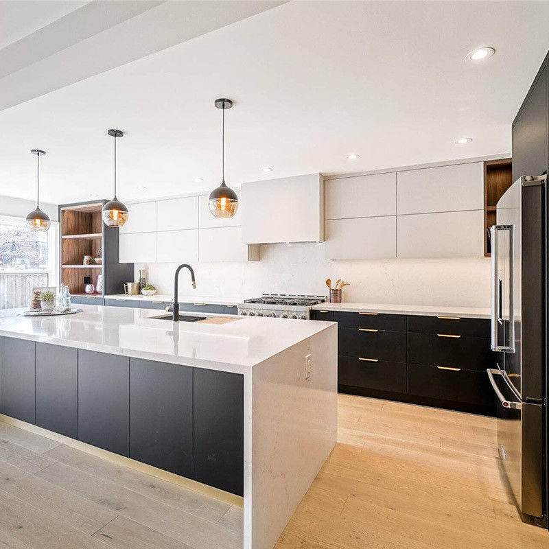 Custom Matte Kitchen Cabinet for End Modern Smart Kitchens in Villas and Apartments