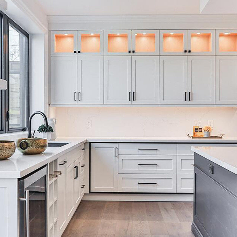 Customized Size Shaker Style Kitchen Wall Cabinet Modern Design for Kitchen Furniture