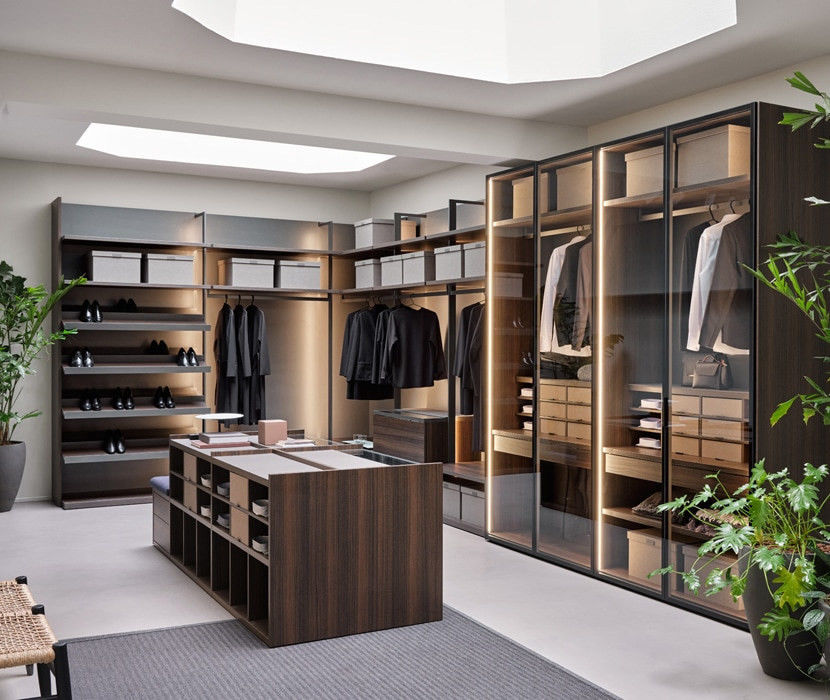 Pop Style Luxury Custom Storage Bedroom Wardrobe in Modern Design with PANEL Wood Style