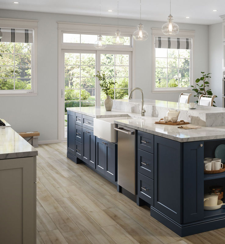 White Espresso Shaker Style Kitchen Cabinet Custom Solid Wood for Commercial and Home