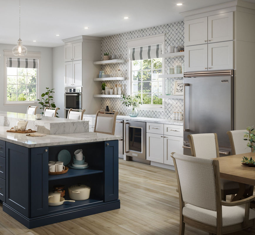 White Espresso Shaker Style Kitchen Cabinet Custom Solid Wood for Commercial and Home