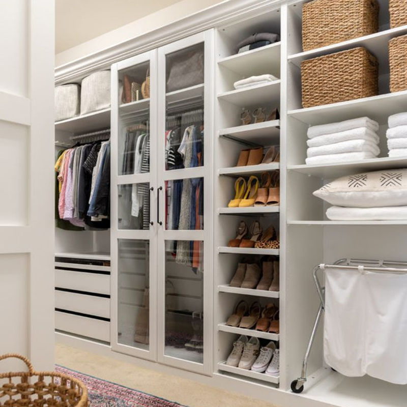 Modern Furniture Set for Bedroom Wardrobe Wall Built-in Design and 2D / 3D Options