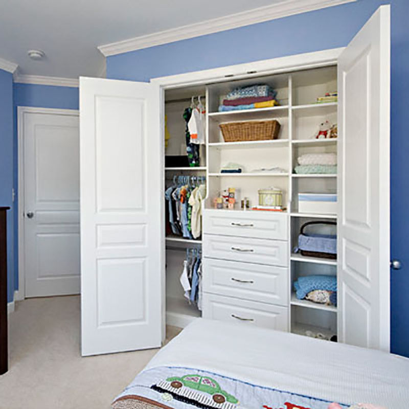 Modern Furniture Set for Bedroom Wardrobe Wall Built-in Design and 2D / 3D Options