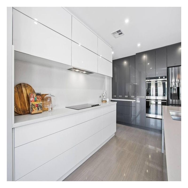 Custom Size Modern Design High End Kitchen Cabinet with Islands and Glossy Finish
