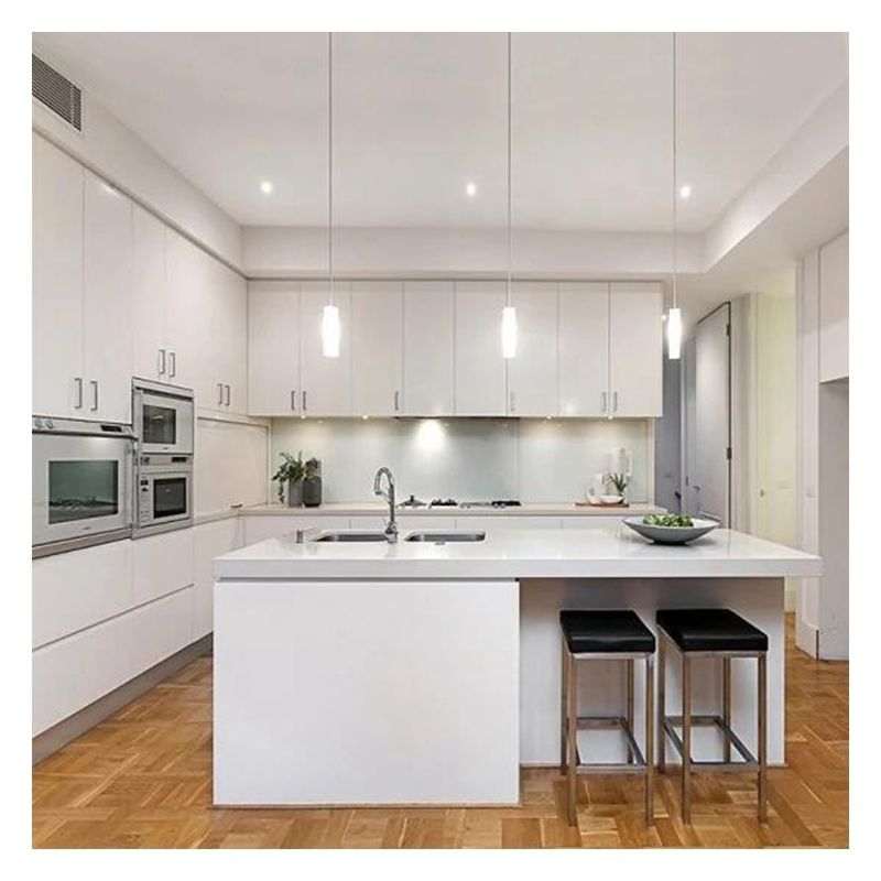 Custom Size Modern Design High End Kitchen Cabinet with Islands and Glossy Finish