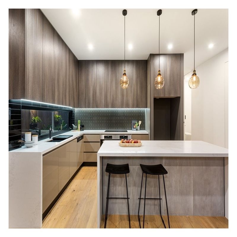 Wholesales Customized Ral Color Chart Wood Veneer Kitchen Cabinet for Modern Design